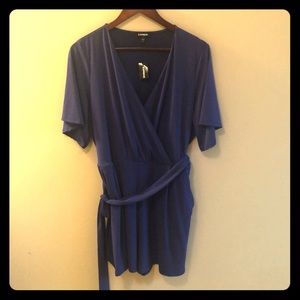 Brand new express tie waist romper